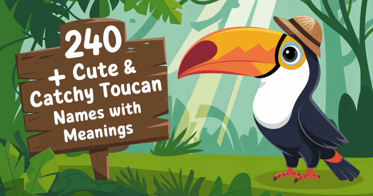 240+ Cute & Catchy Toucan Names with Meanings