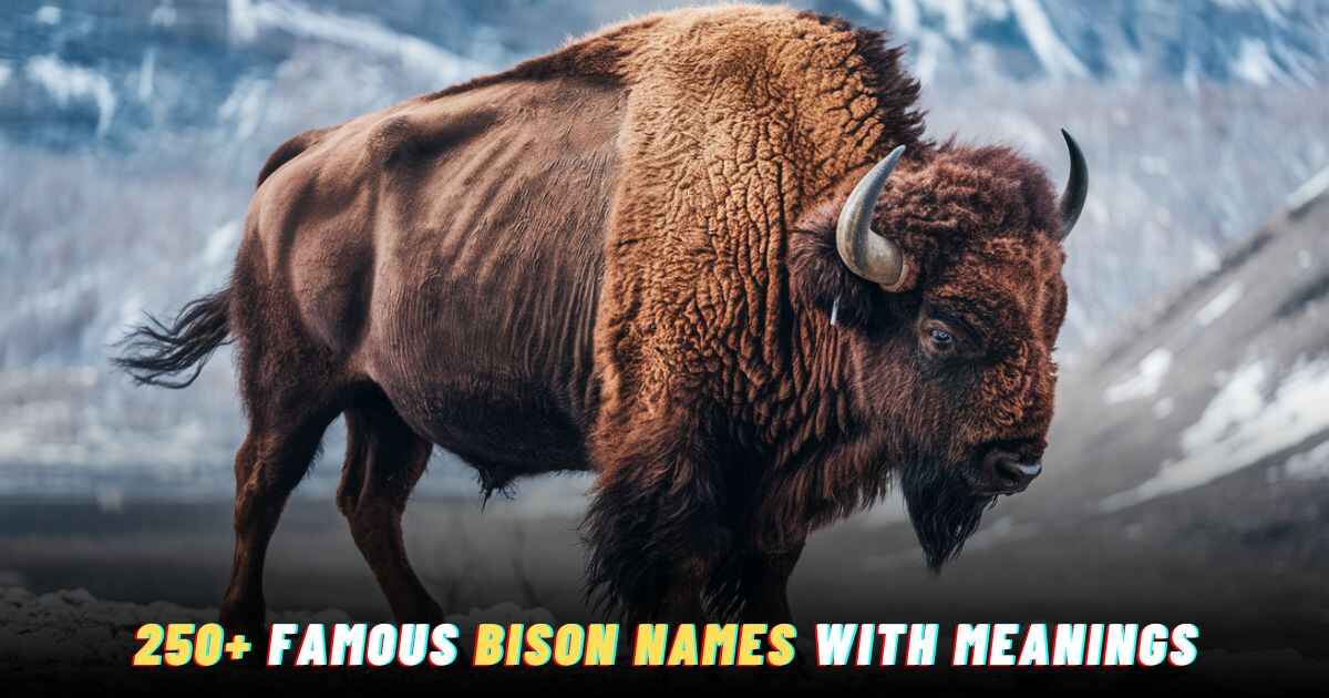 250+ Famous Bison Names with Meanings