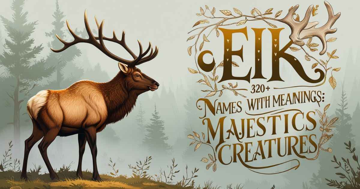 320+ Elk Names with Meanings Majestic Creatures (2024)