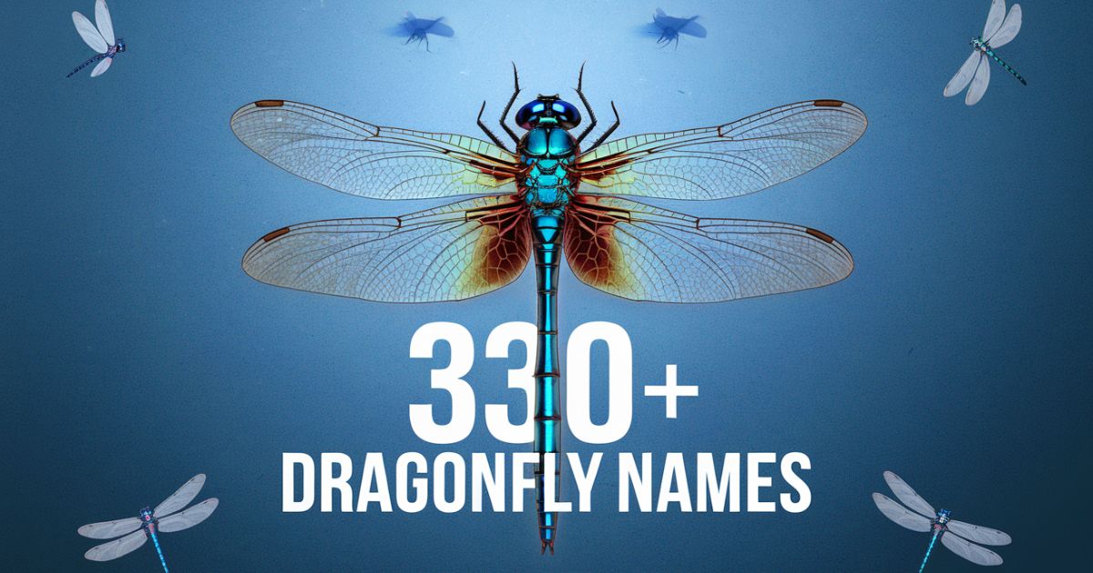 330+ Dragonfly Names [Meaningful Ideas] (with Generator)