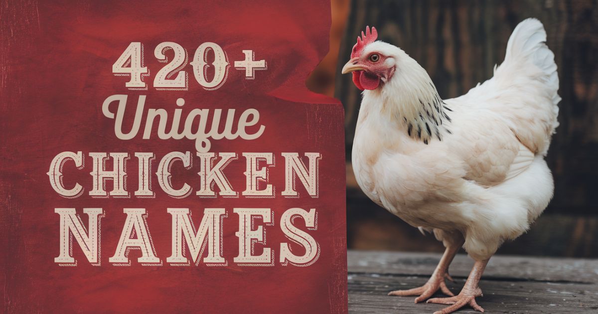 420+ Unique Chicken Names + AI Generator