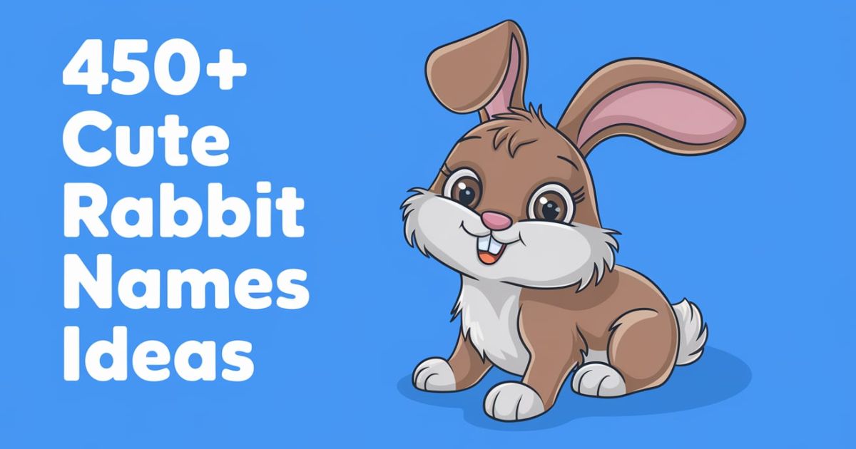 450+ Cute Rabbit Names Ideas + AI Generator