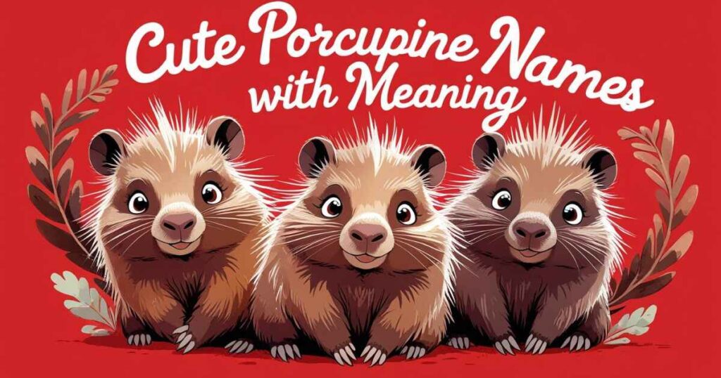 Cute Porcupine Names with Meaning