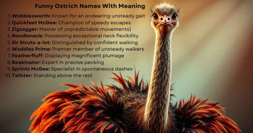 Funny Ostrich Names