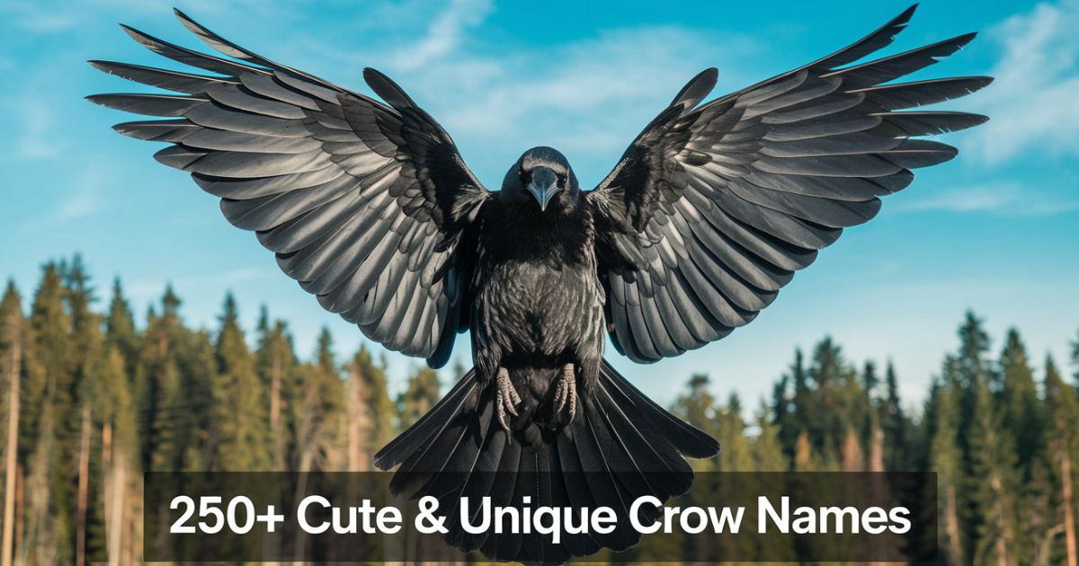 250+ Crow Names | Funny, Cute & Unique Ideas