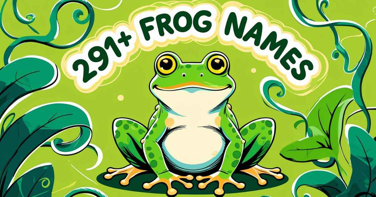 291+ Unique Frog Names With Generator (Best Ideas)