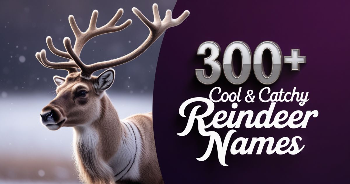 300+ Cool & Catchy Reindeer Names