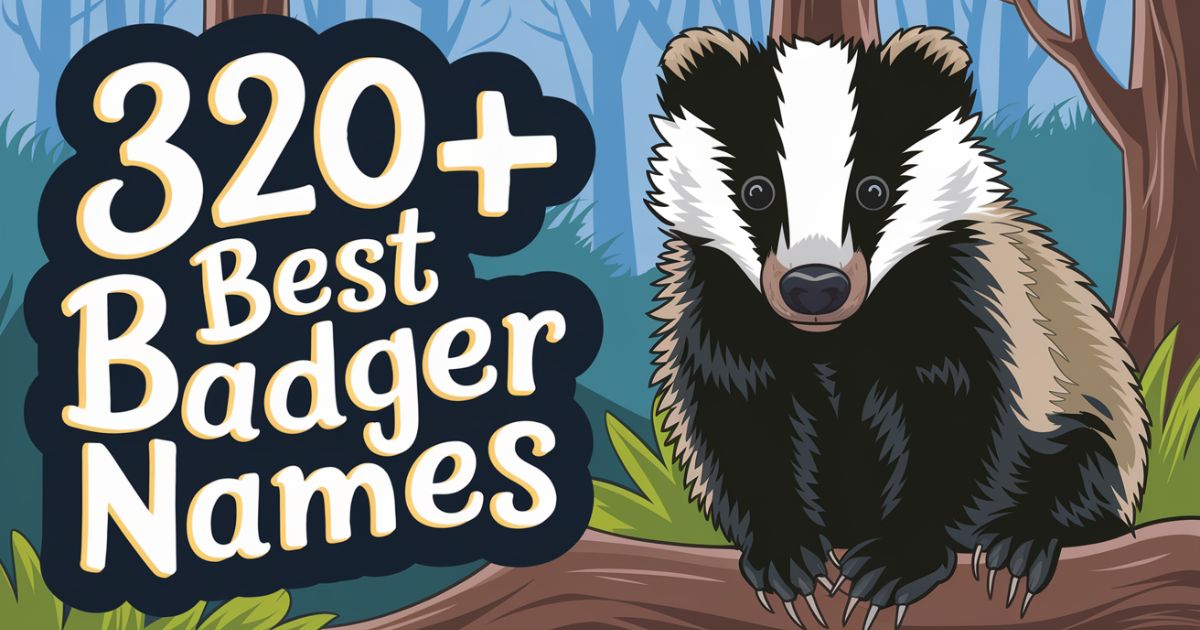 320+ Best Badger Names + (Try Our Ai Generator) 