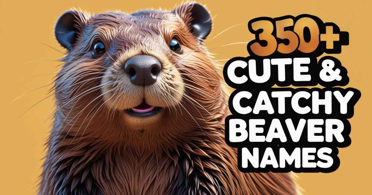 350+ Cute & Catchy Beaver Names [Meaningful Ideas]