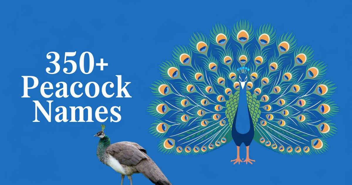 350+ Peacock Names