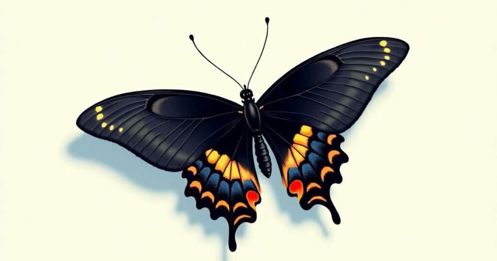 Black Swallowtal Butterfly