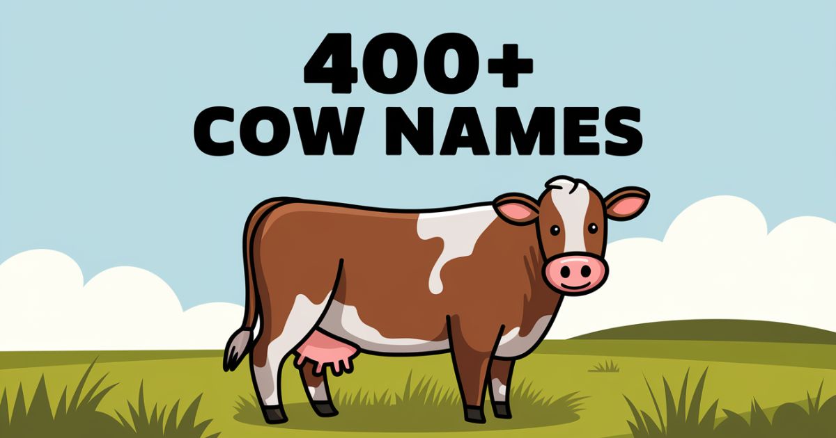 Cow Names Generator: 400+ Funny, Best & Cute Ideas