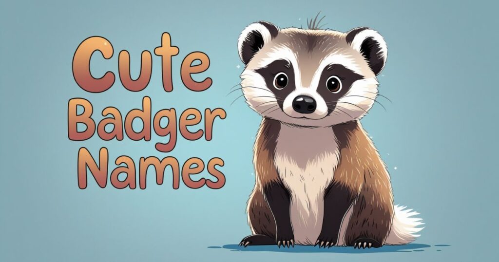 Cute Badger Names