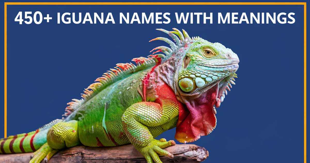 Iguana Names Generator: 450+ Ideas & Meanings