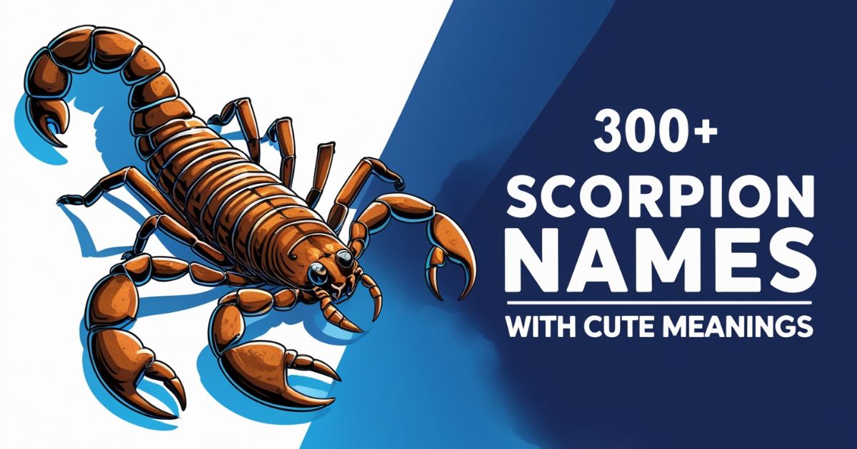 Scorpion Names With Meanings [300+ Fun Ideas]